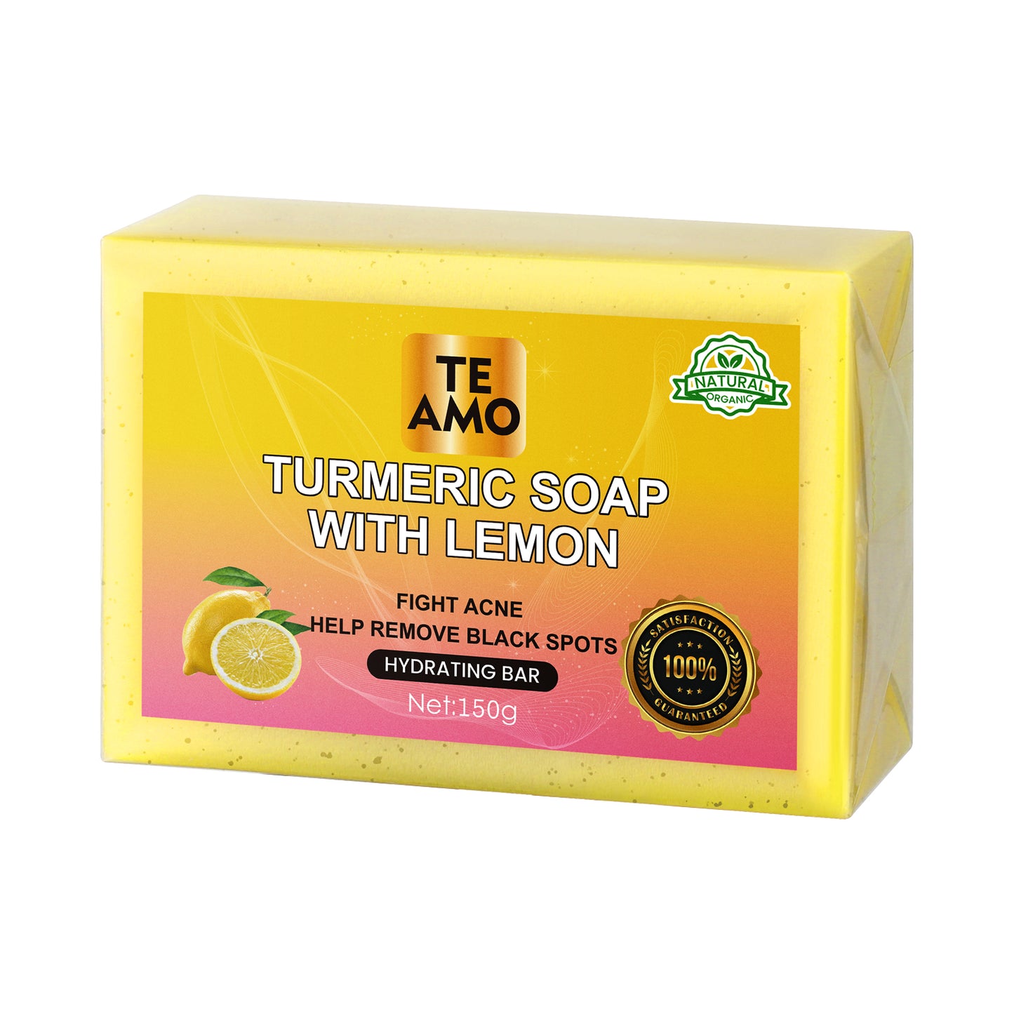 TURMERIC SOAP with LEMON 5.2 oz by Te Amo - Exfoliating Bar