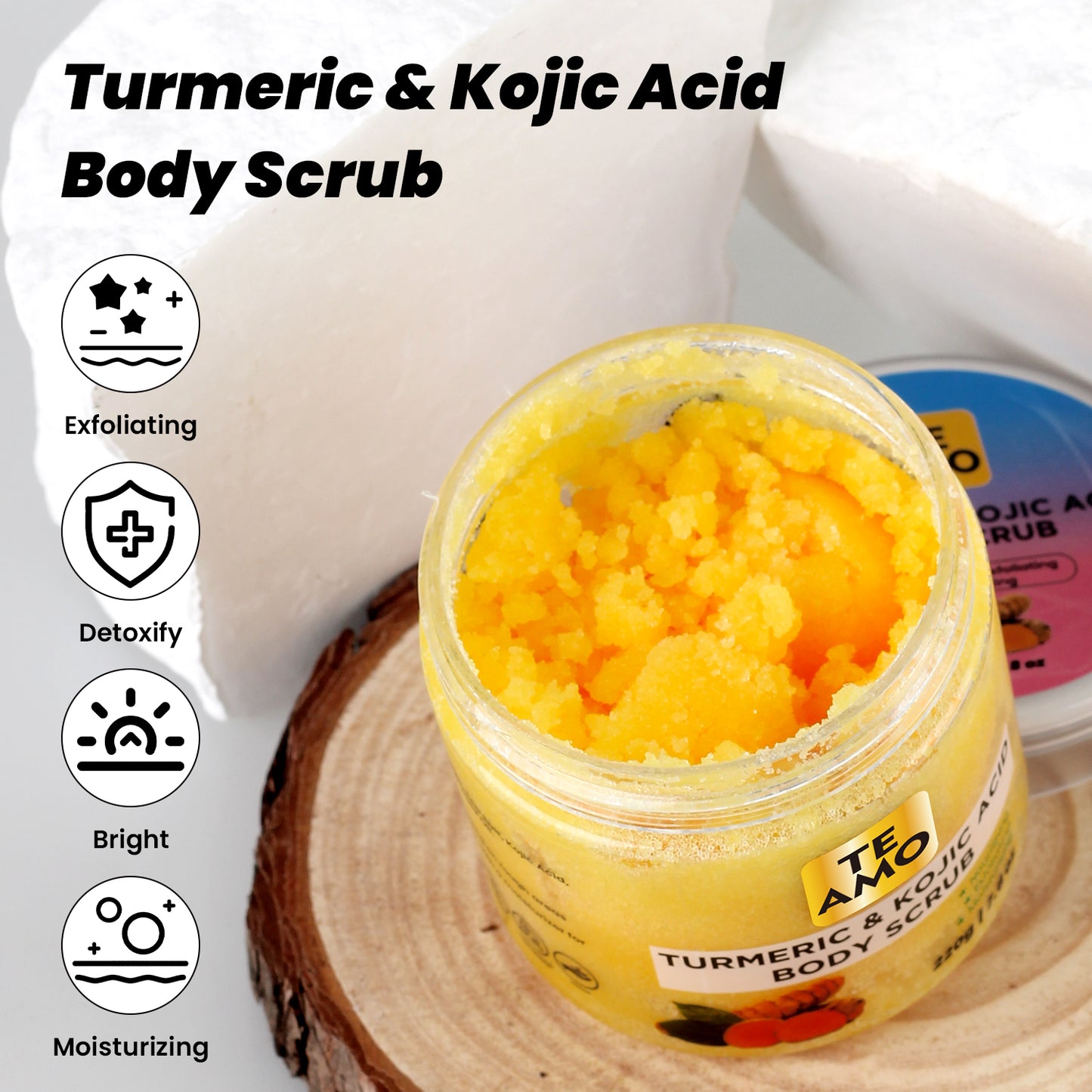 BODY SCRUB – Turmeric & Kojic 7.8 oz by TE AMO