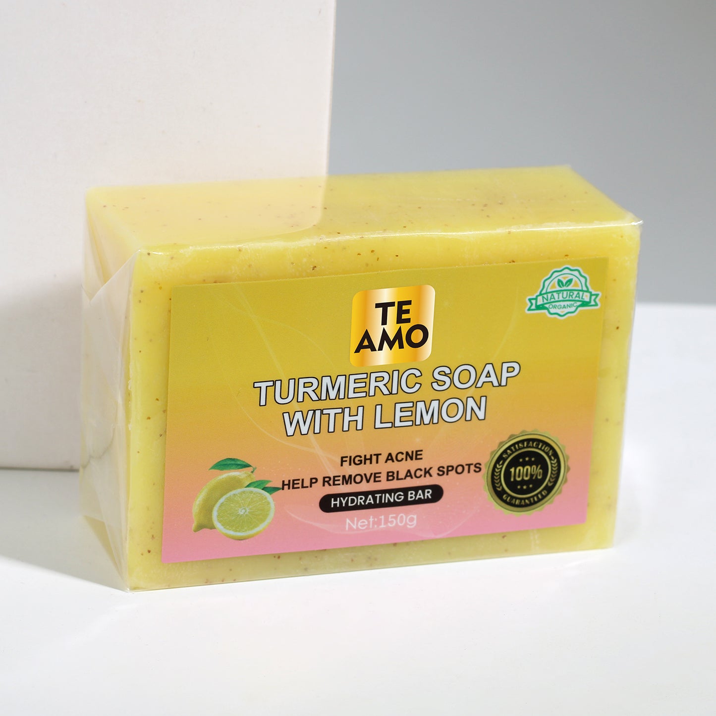 TURMERIC SOAP with LEMON 5.2 oz by Te Amo - Exfoliating Bar