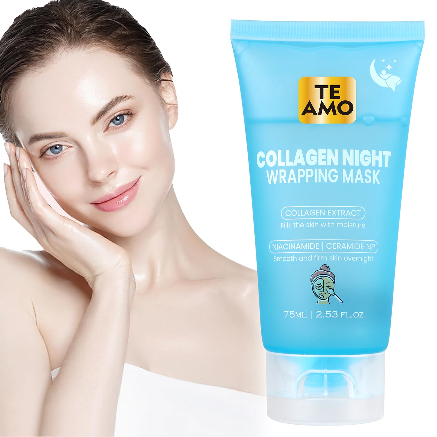 FACE PEELING MASK – Collagen Gel 2.53 oz by TE AMO