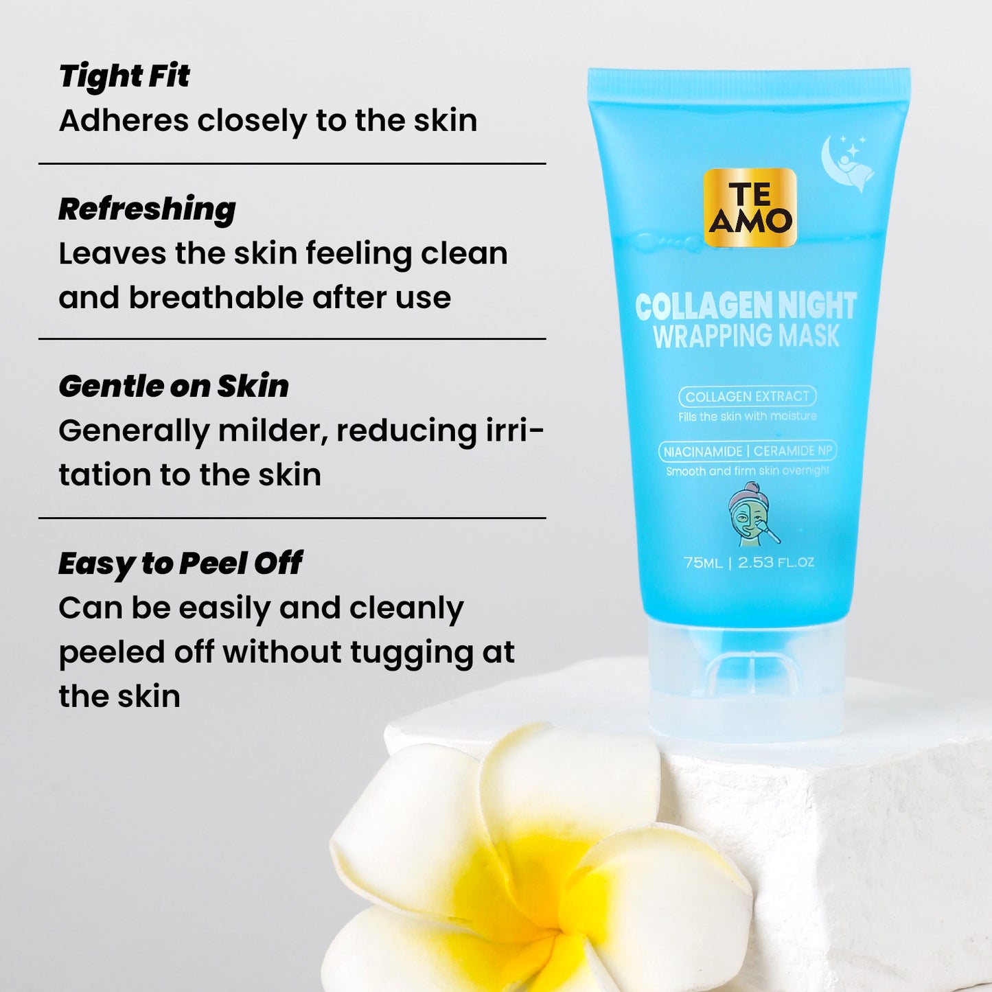 FACE PEELING MASK – Collagen Gel 2.53 oz by TE AMO