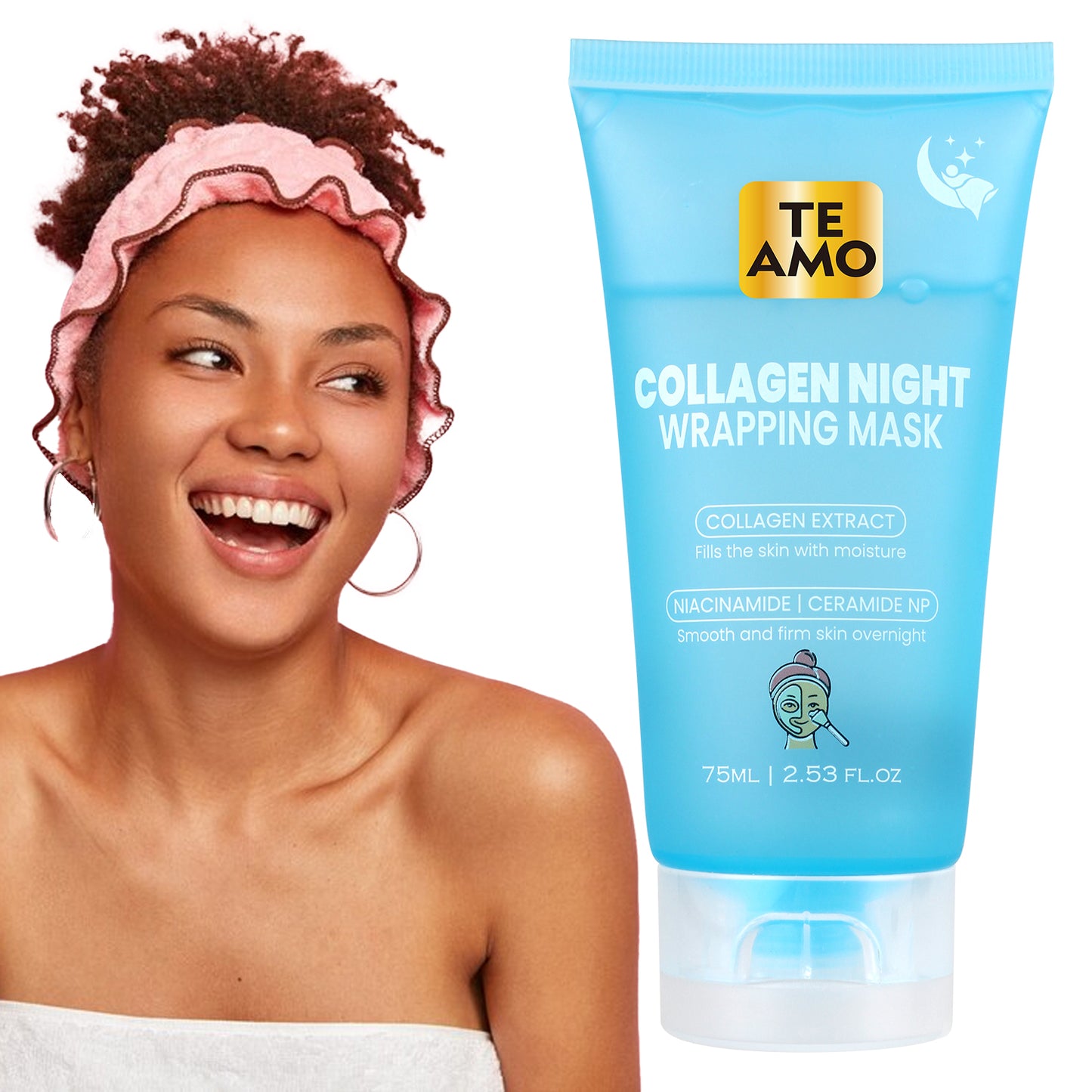 FACE PEELING MASK – Collagen Gel 2.53 oz by TE AMO