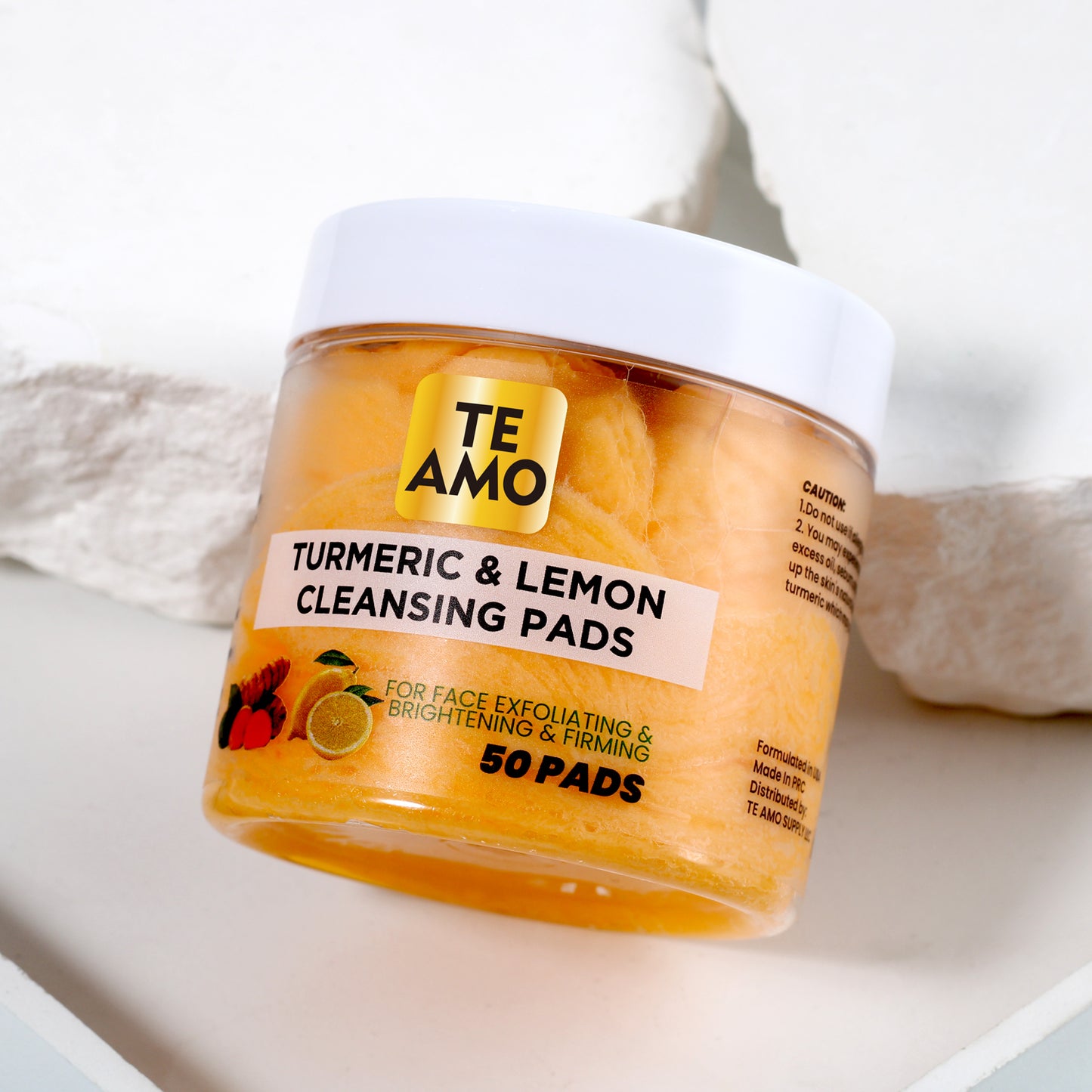 CLEANSING PADS with TURMERIC & LEMON 50 pcs by Te Amo