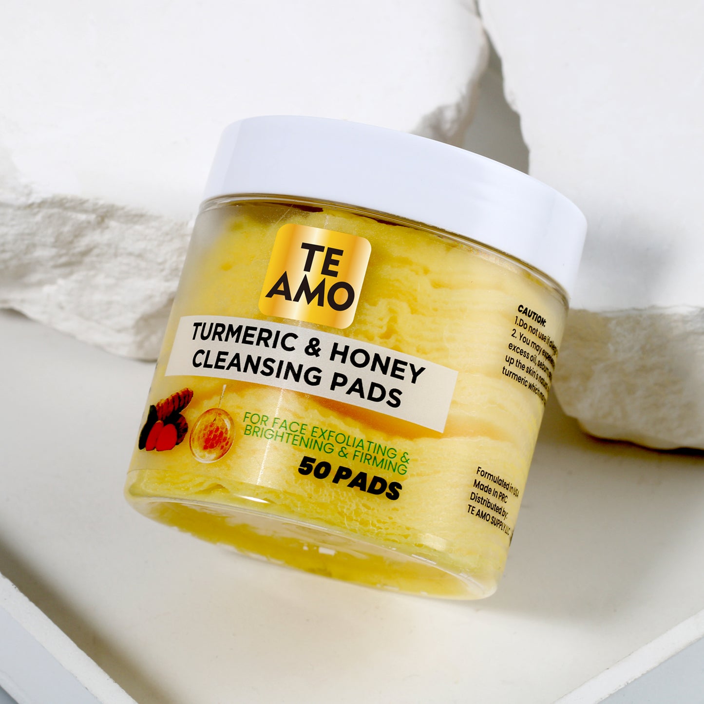 CLEANSING PADS with TURMERIC & HONEY 50 pcs by Te Amo