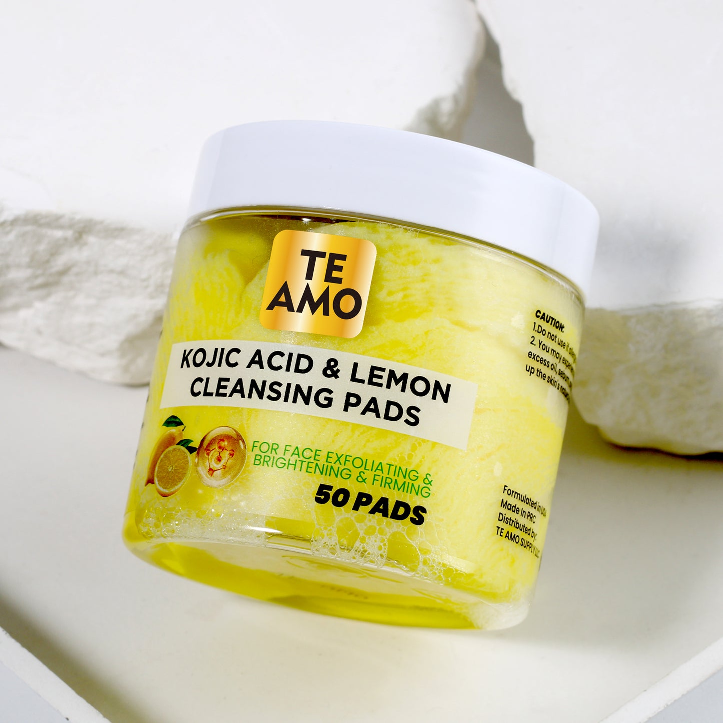 CLEANSING PADS with KOJIC & LEMON 50 pcs by Te Amo
