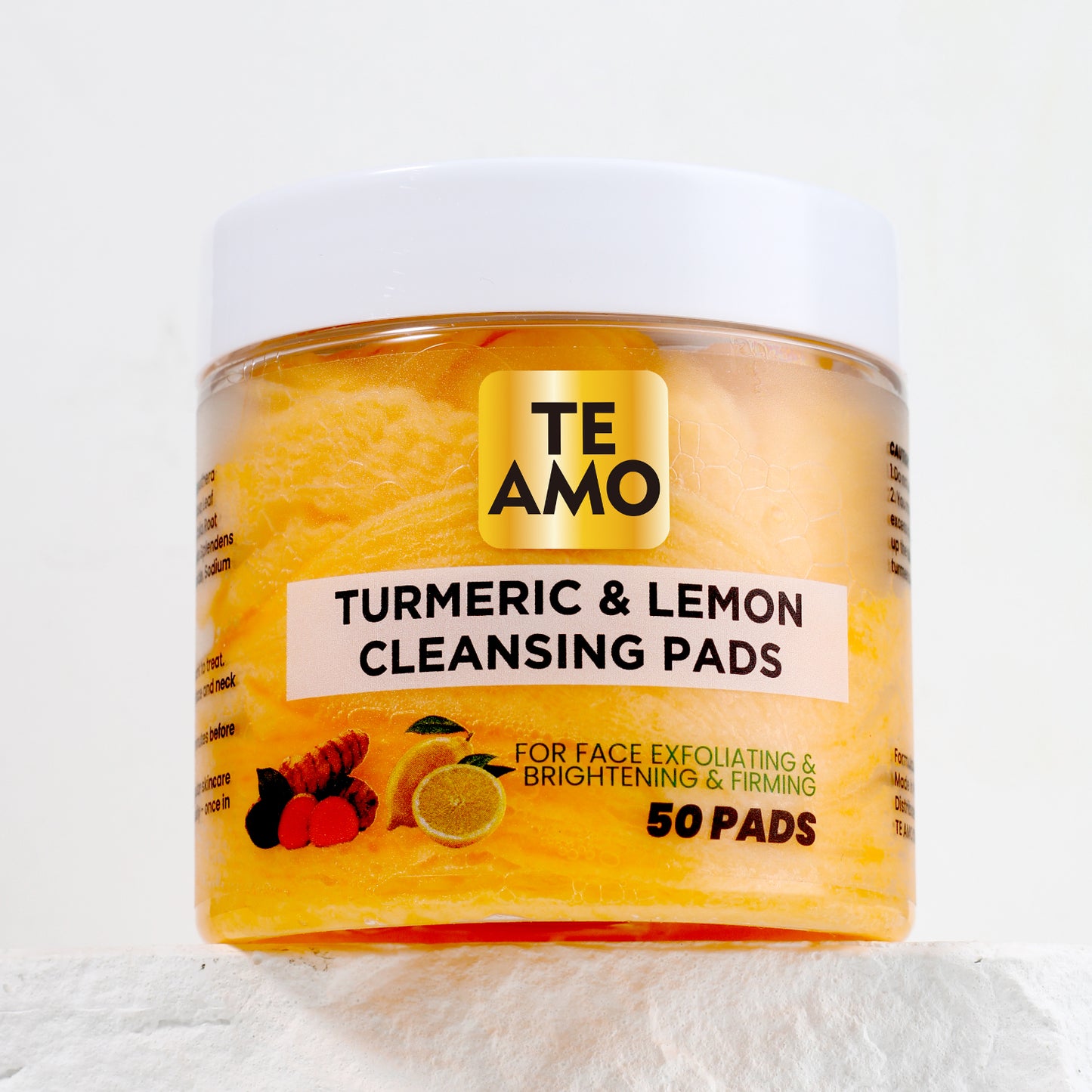 CLEANSING PADS with TURMERIC & LEMON 50 pcs by Te Amo