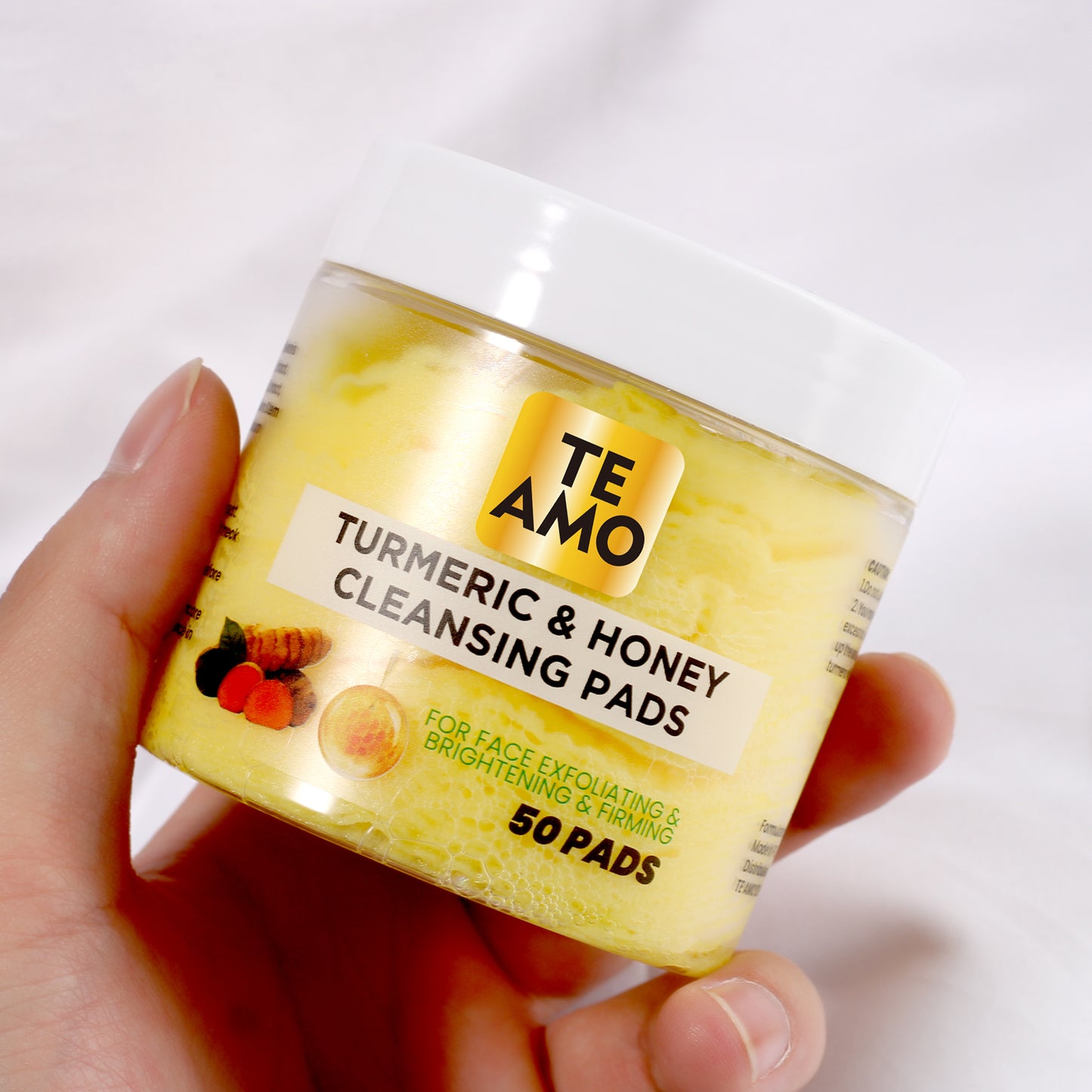 CLEANSING PADS with TURMERIC & HONEY 50 pcs by Te Amo