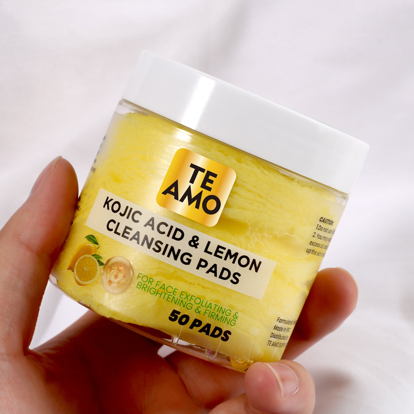 CLEANSING PADS with KOJIC & LEMON 50 pcs by Te Amo