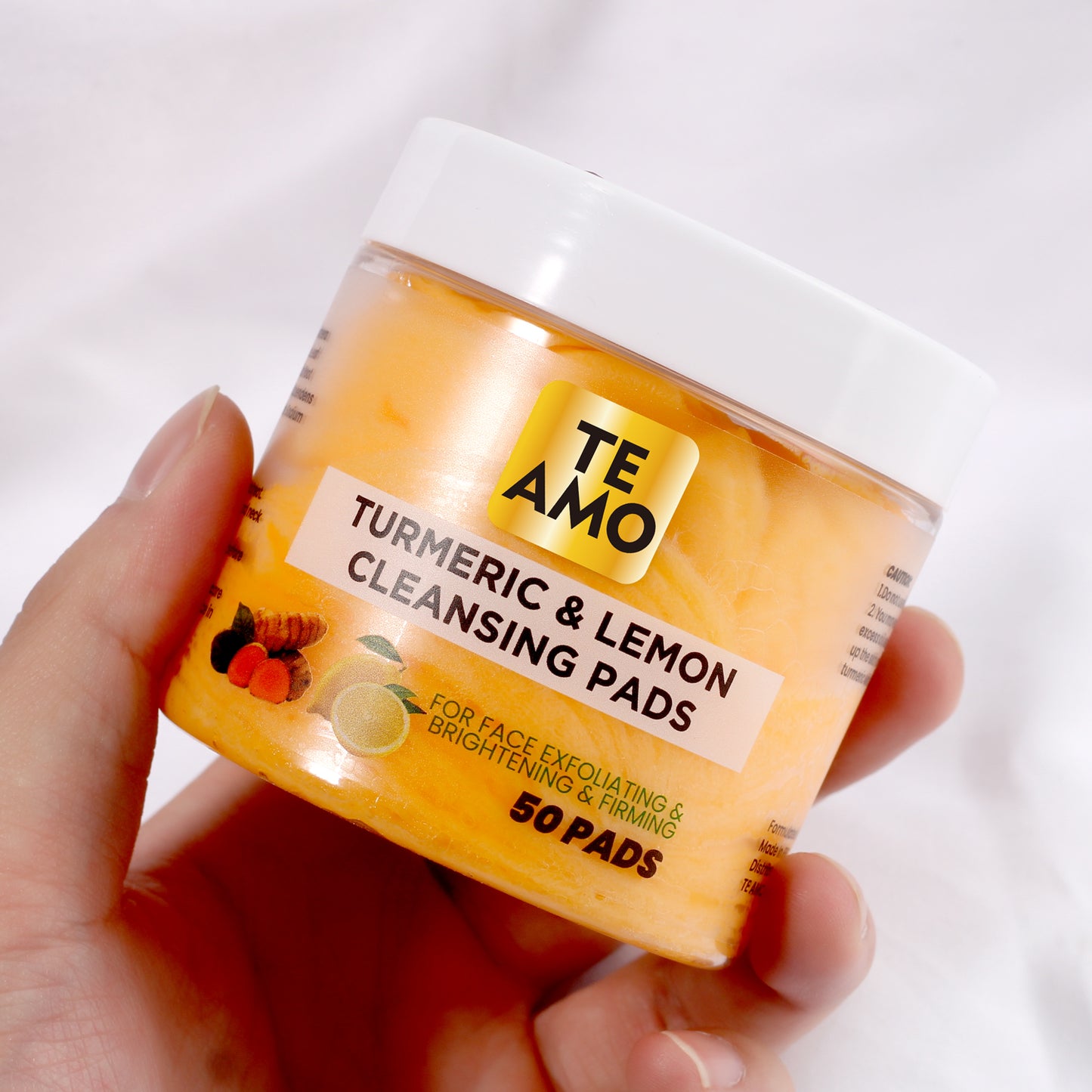 CLEANSING PADS with TURMERIC & LEMON 50 pcs by Te Amo