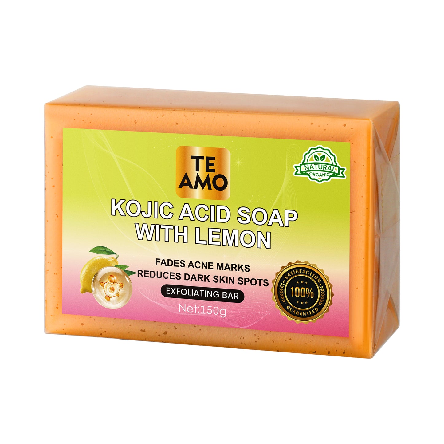 TURMERIC SOAP with LEMON 5.2 oz  by Te Amo - Exfoliating Bar