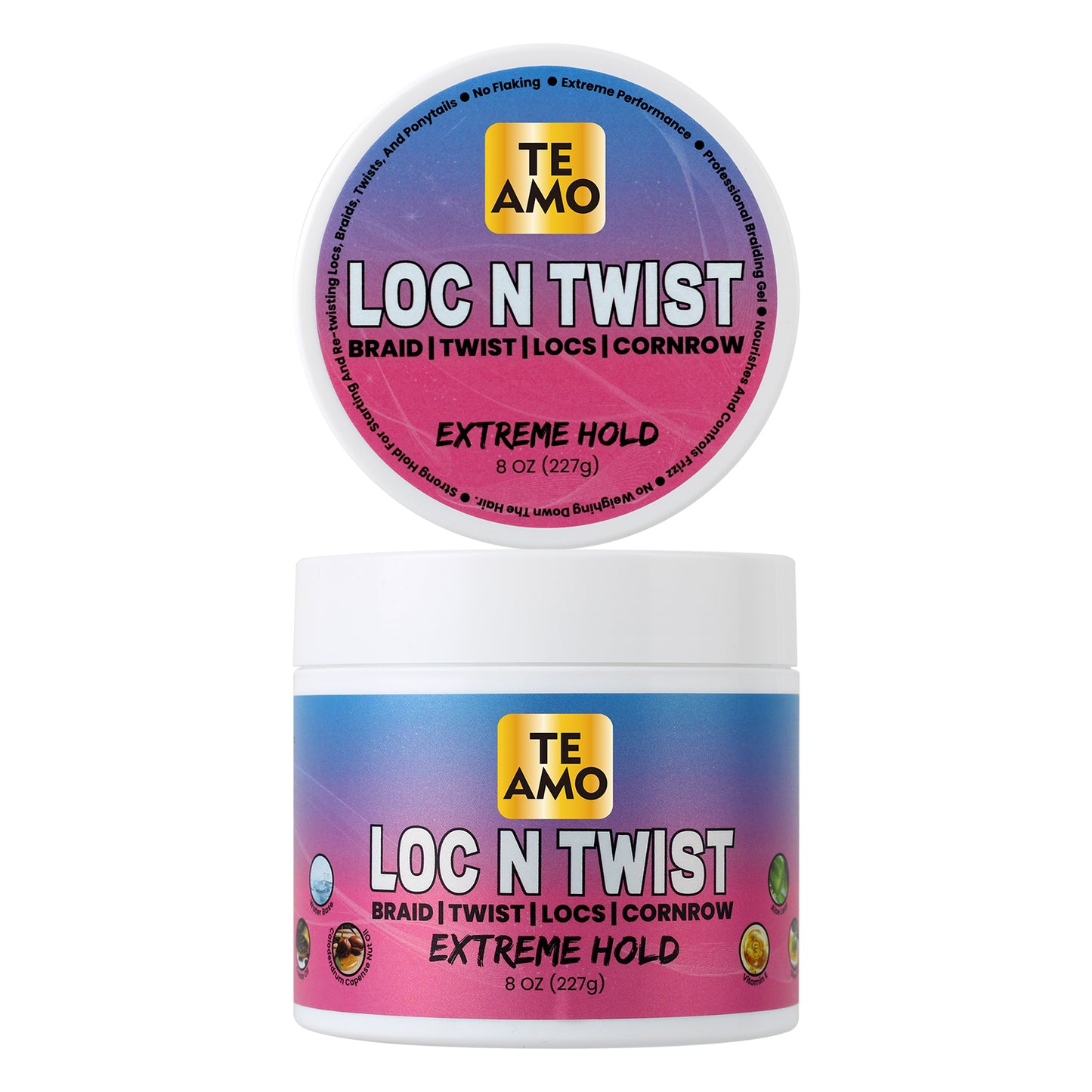 LOC N TWIST (Original) - EXTREME HOLD 8 oz by TE AMO |Braids, Edges, Locks, Twist|