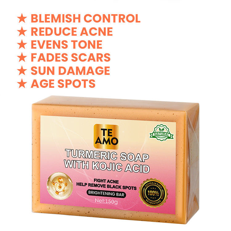 KOJIC ACID SOAP with TURMERIC 5.2 oz by Te Amo - Brightening Bar