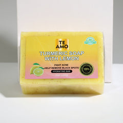 Turmeric Soap with Lemon 5.2 oz  by Te Amo - Exfoliating Bar