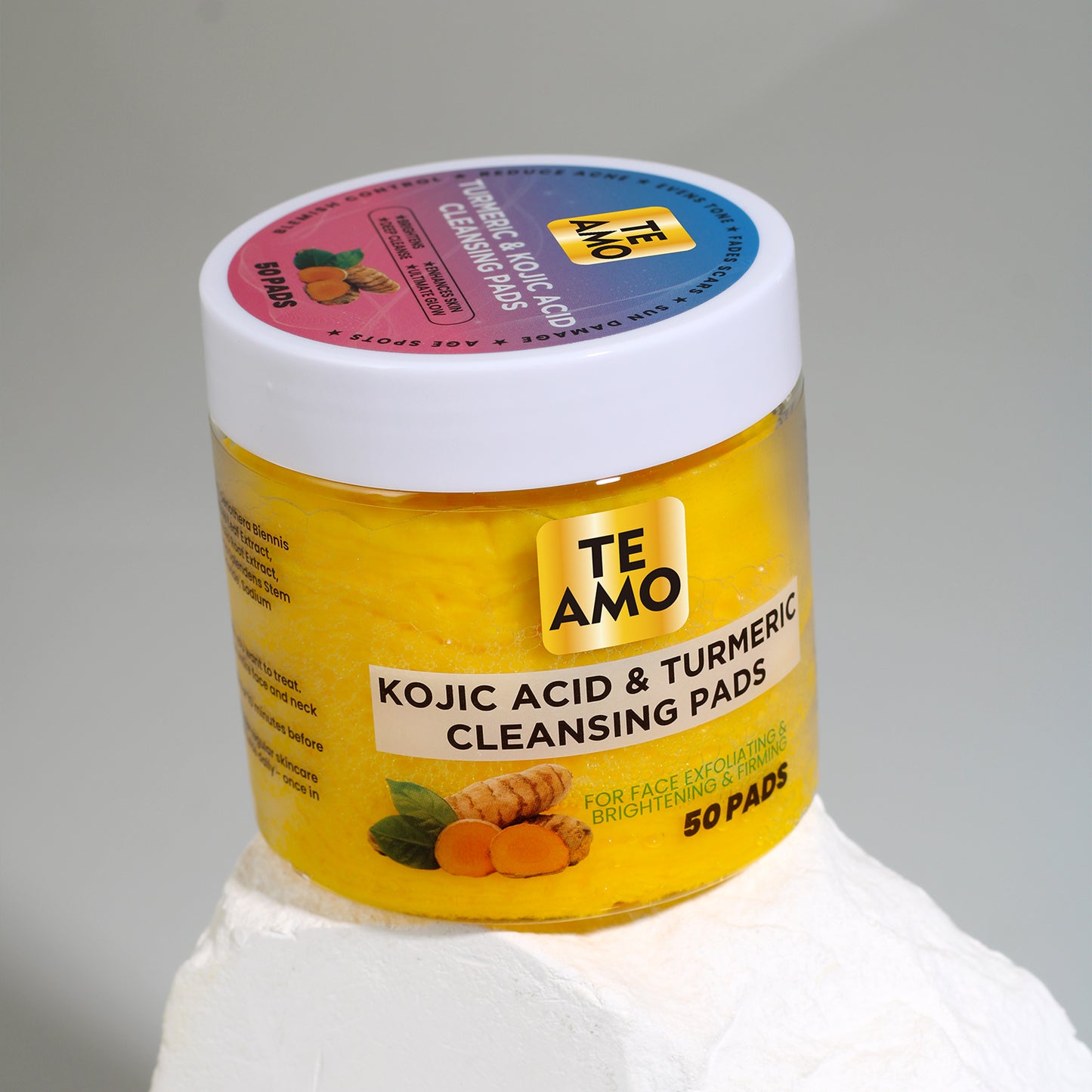 CLEANSING PADS with TURMERIC & KOJIC 50 pcs by Te Amo