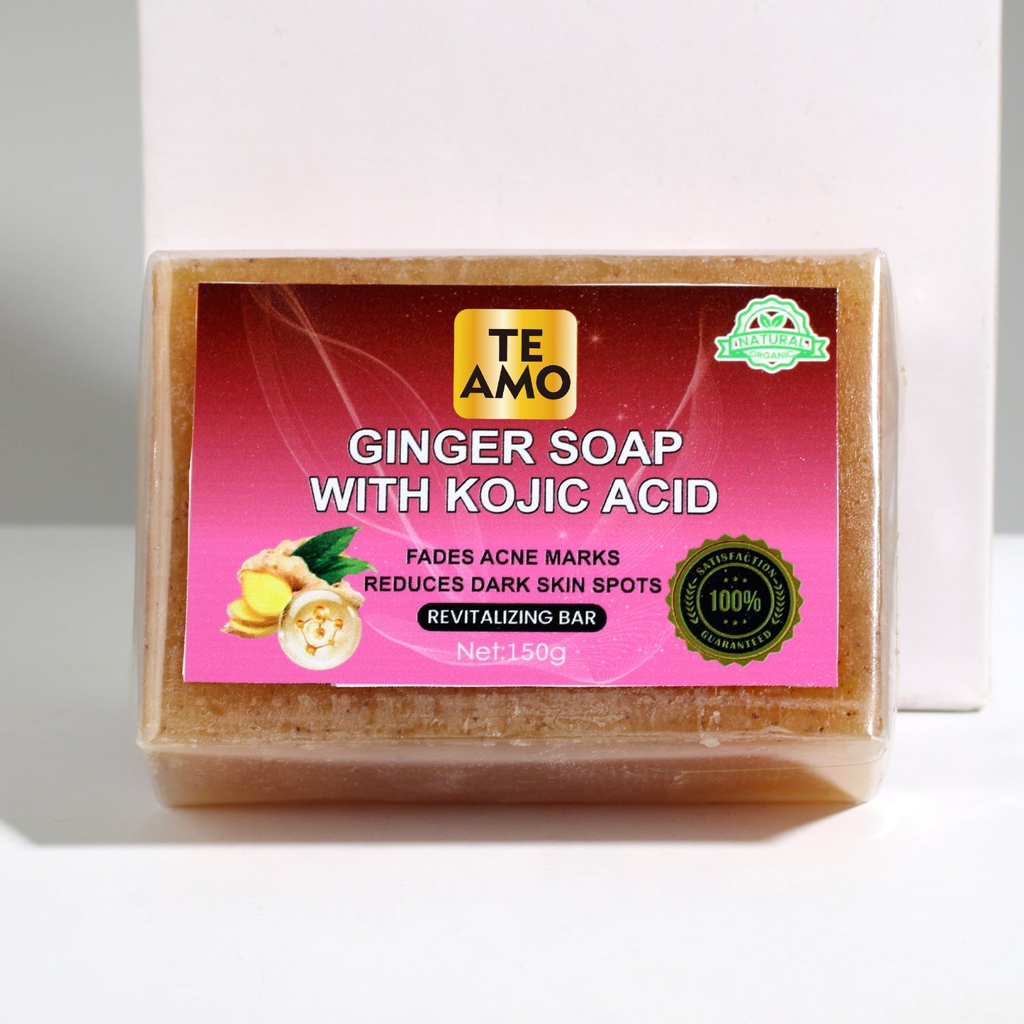 KOJIC SOAP with GINGER 5.2 oz  by Te Amo - Revitalizing Bar