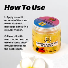 Body Scrub - Turmeric & Kojic 7.8 oz by Te Amo