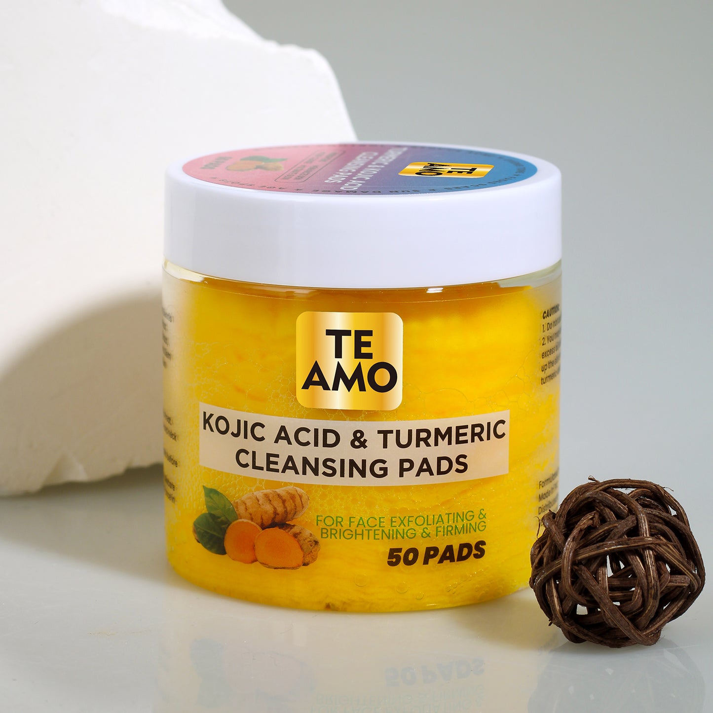 CLEANSING PADS with TURMERIC & KOJIC 50 pcs by Te Amo