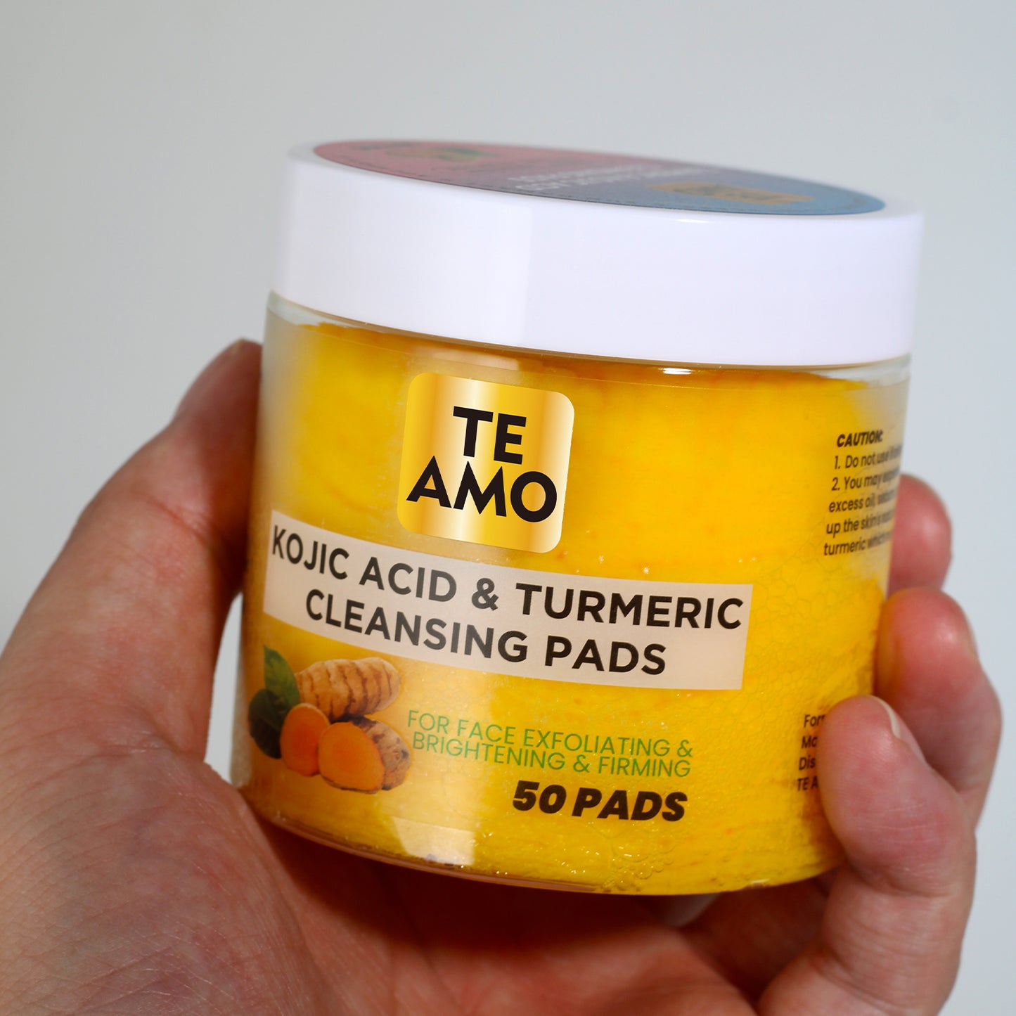 CLEANSING PADS with TURMERIC & KOJIC 50 pcs by Te Amo