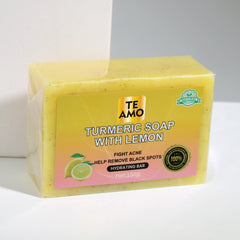 Turmeric Soap with Lemon 5.2 oz  by Te Amo - Exfoliating Bar
