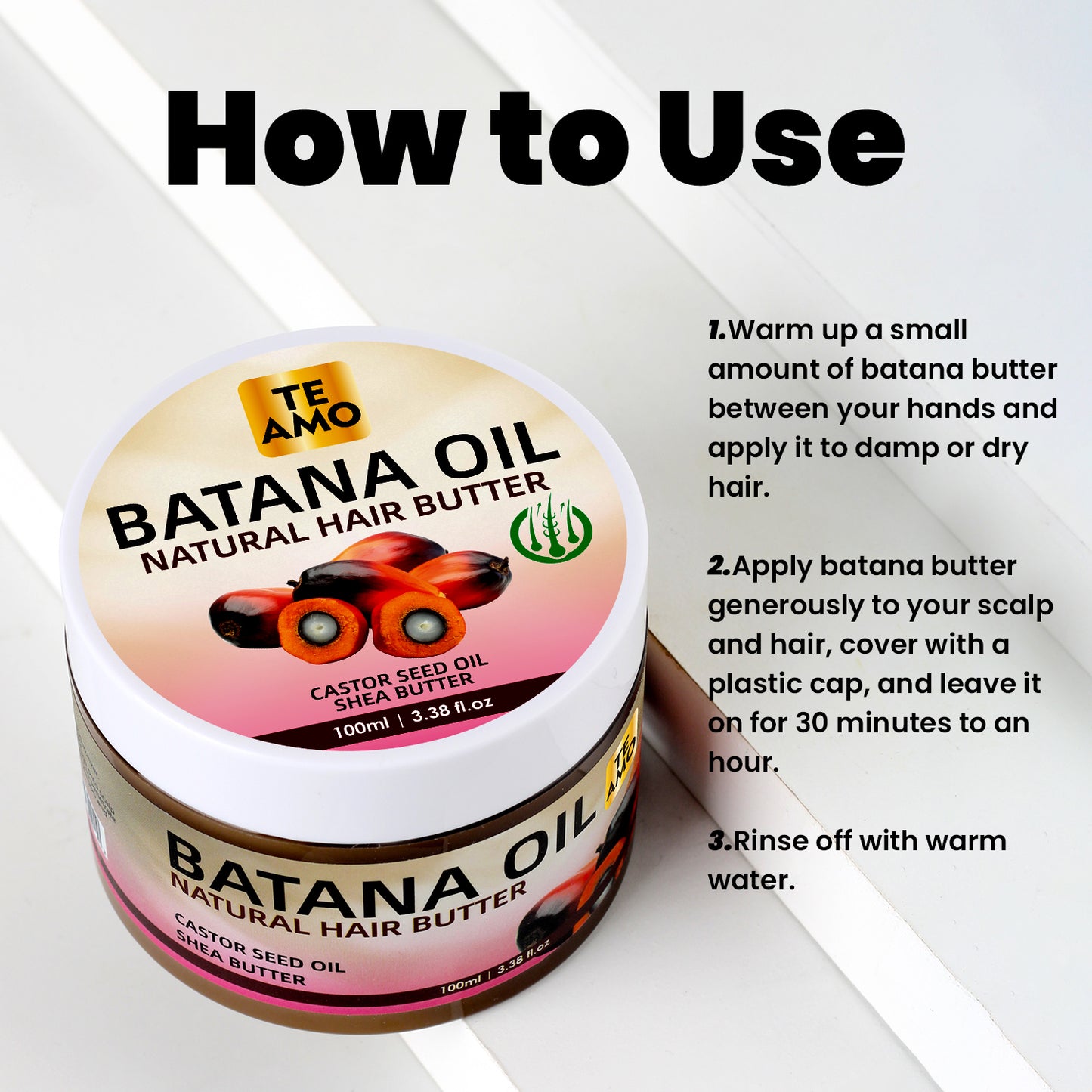 BATANA HAIR BUTTER MASK 3.38 oz by TE AMO