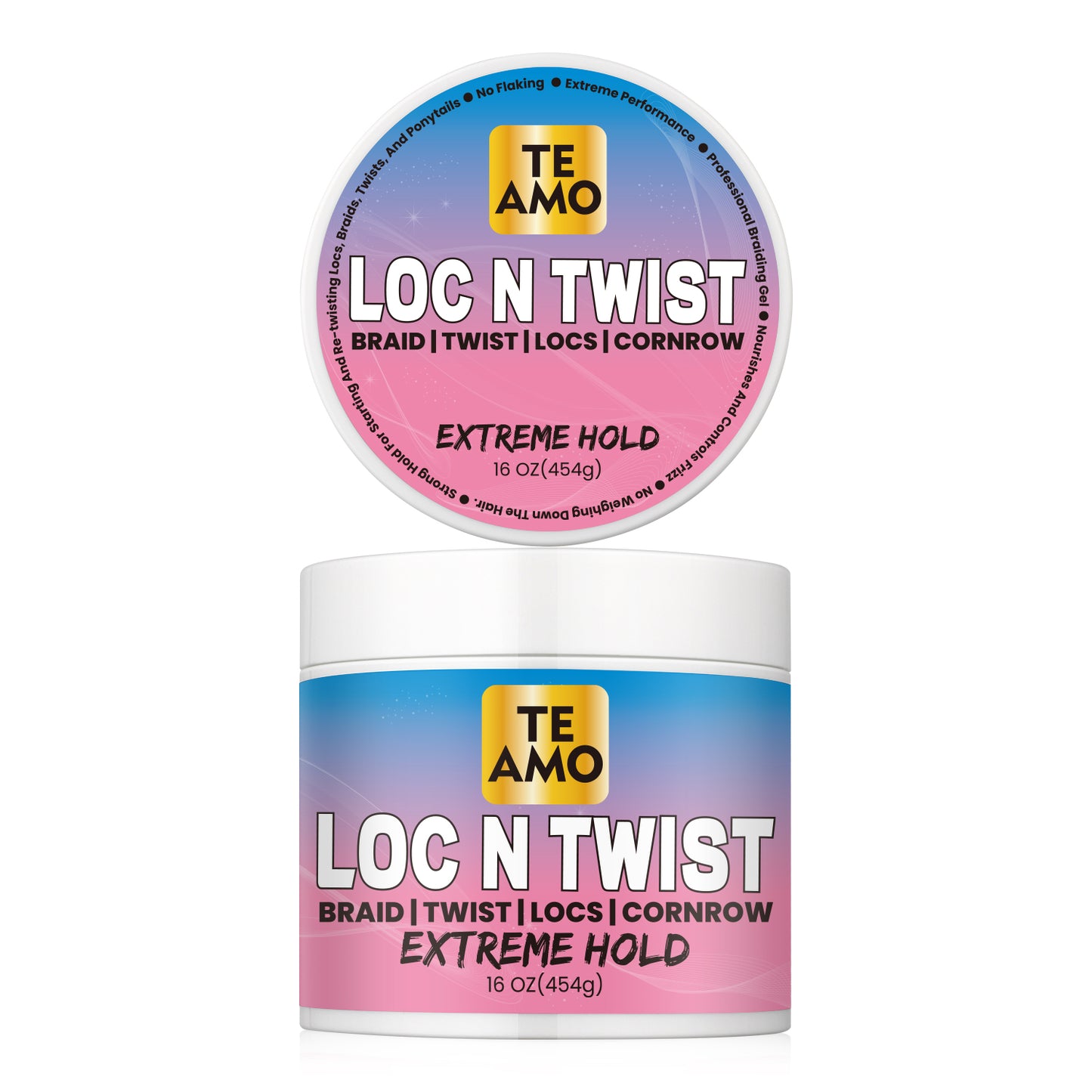 LOC N TWIST (Original) - EXTREME HOLD 16 oz by TE AMO |Braids, Edges, Locks, Twist|