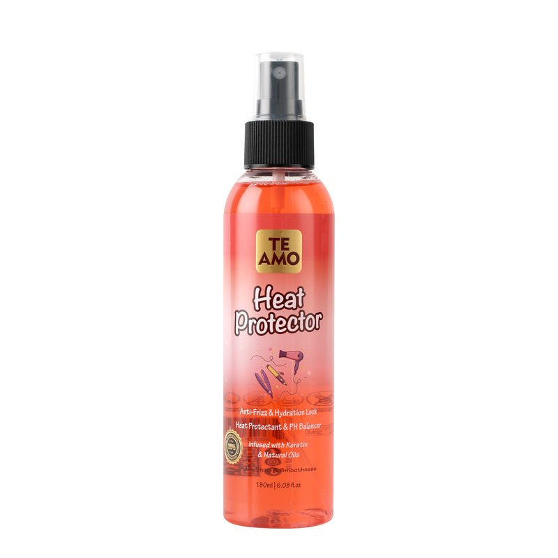 Heat Protector 6oz - PH Balanced infused with Keratin & Natural oils by TE AMO