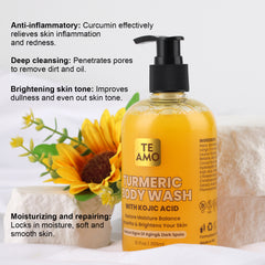 Body Wash - Turmeric & Kojic Acid 12oz by Te Amo