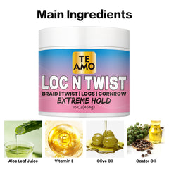 Loc N Twist (Original) - Extreme Hold 16 oz by Te Amo
