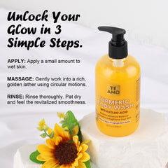 Body Wash - Turmeric & Kojic Acid 12oz by Te Amo
