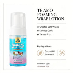 Foaming Wrap Lotion 3.4oz - Coconut & Batana Oil by TE AMO