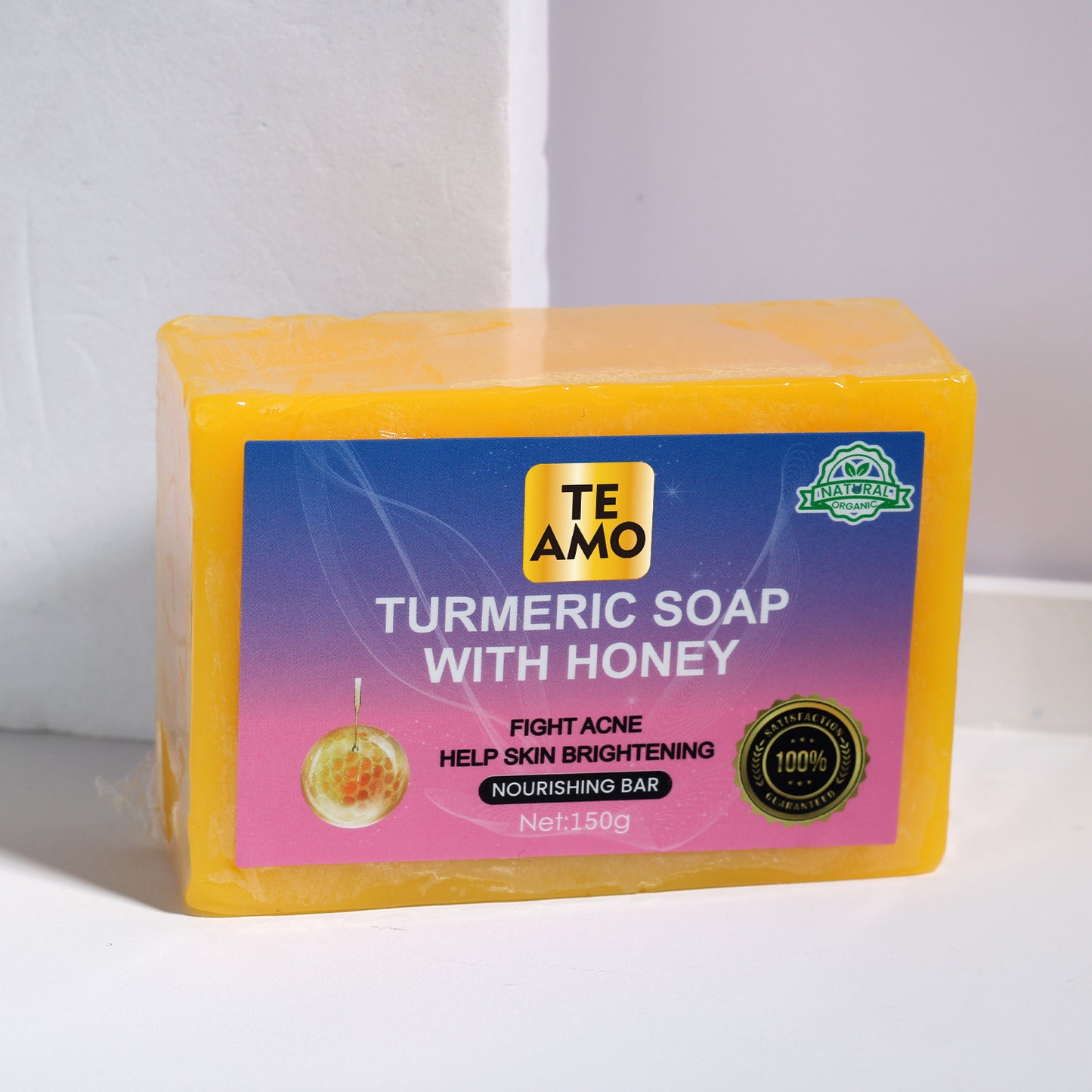 TURMERIC SOAP with HONEY 5.2 oz by Te Amo - Nourishing Bar