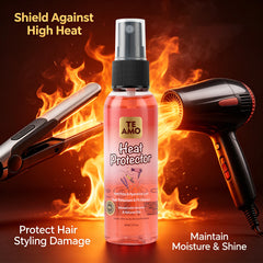 Heat Protector 2oz - PH Balanced infused with Keratin & Natural oils by TE AMO