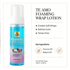 Foaming Wrap Lotion 6.8oz - Coconut & Batana Oil by TE AMO
