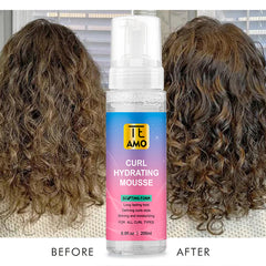 Curl Hair Mousse 6.8 oz - Hydrating Sculpting Foam