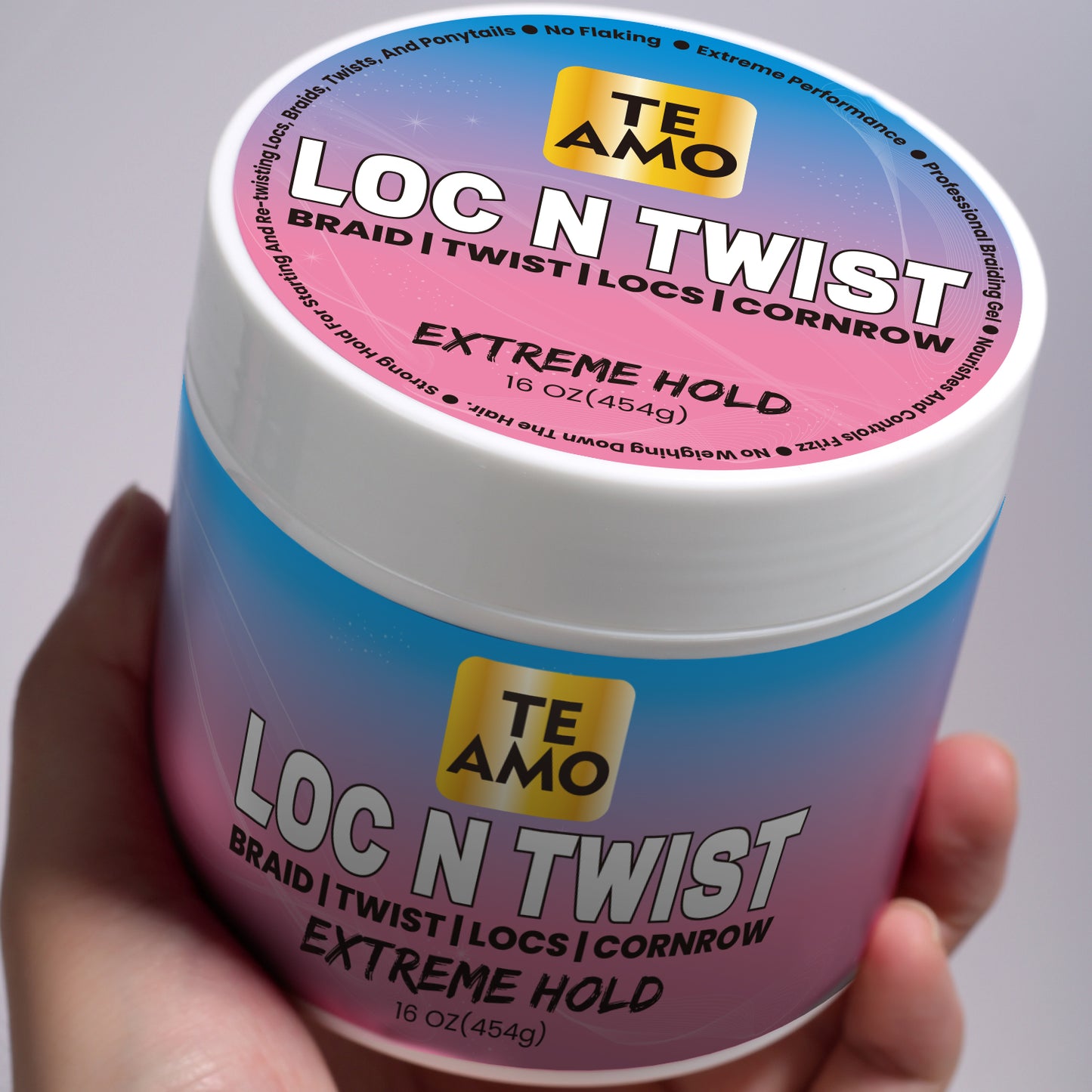 LOC N TWIST (Original) - EXTREME HOLD 16 oz by TE AMO |Braids, Edges, Locks, Twist|