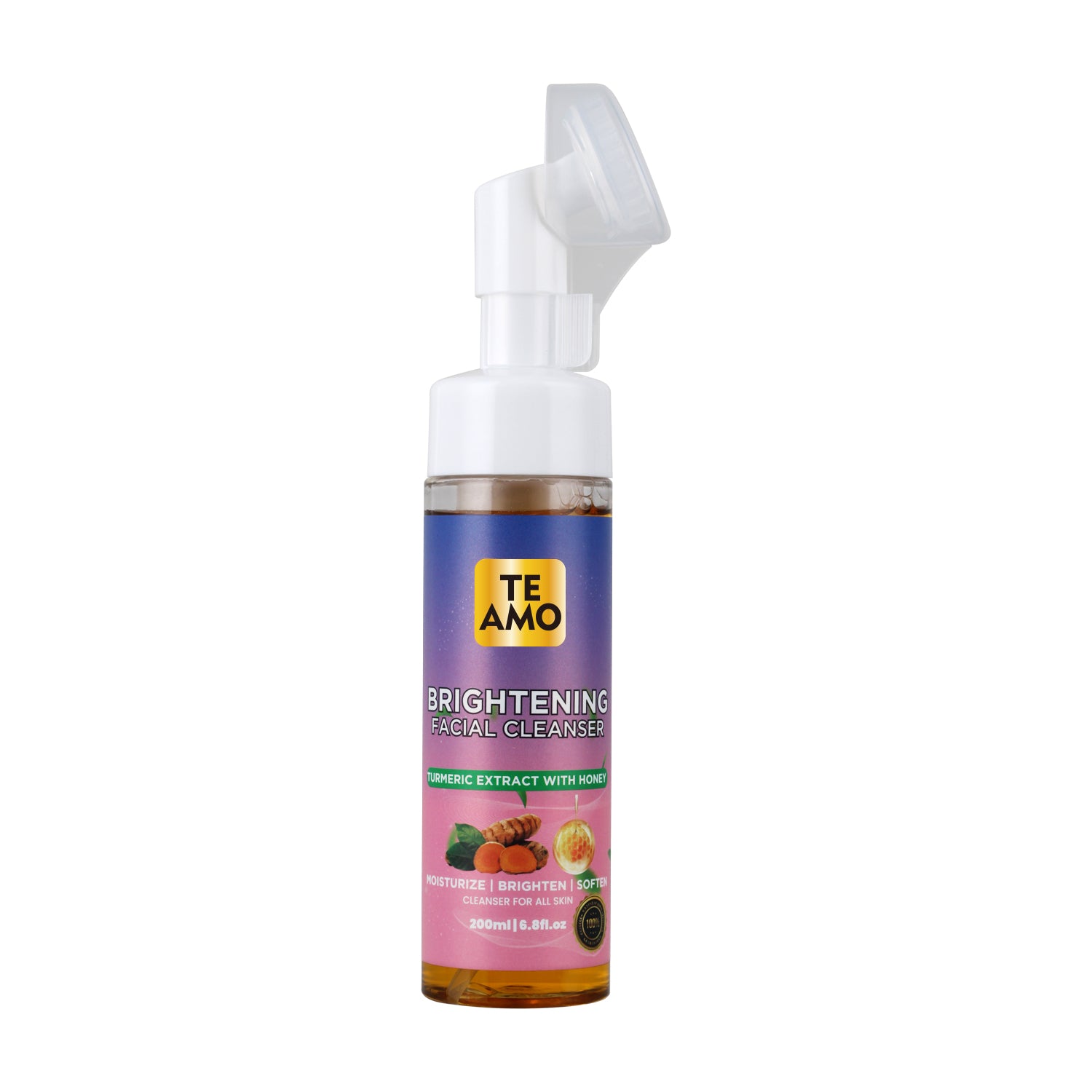 Brightening Facial Cleanser with Turmeric & Honey 6.8 oz by Te Amo