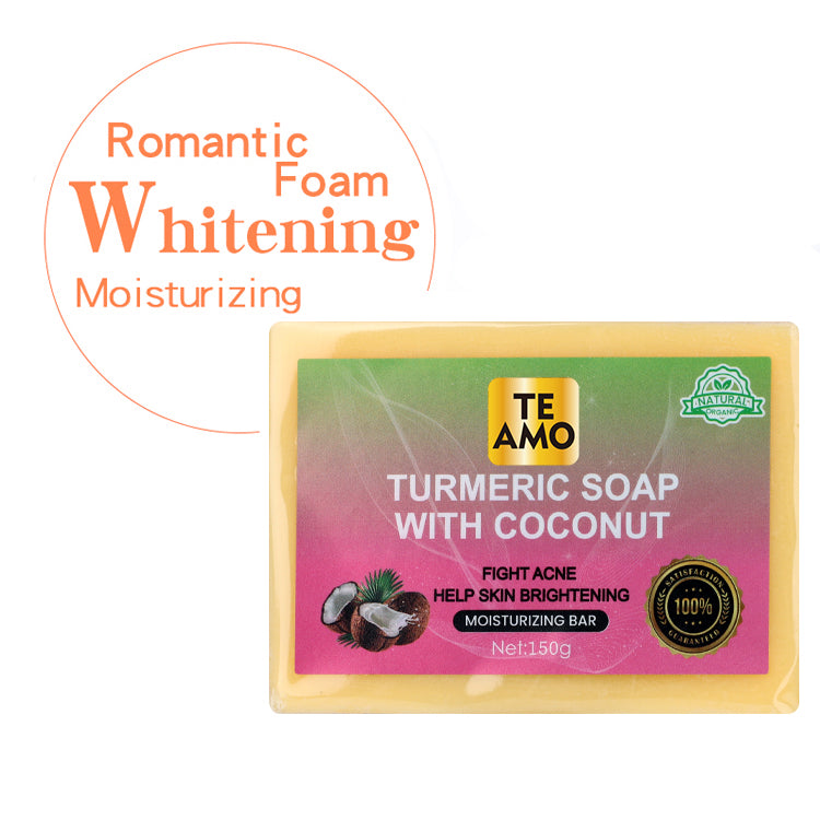 TURMERIC SOAP with COCONUT 5.2 oz by Te Amo - Moisturizing Bar